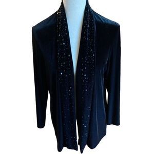 Crimson Black Velveteen jacket Size M